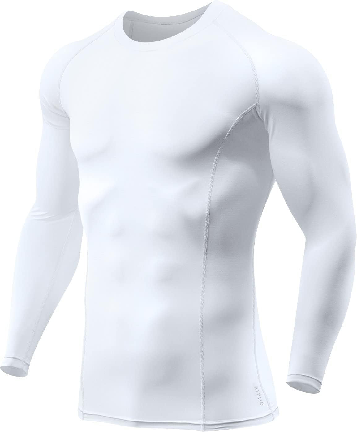 Men's Long Sleeve Compression Shirt with UPF 50+ Protection for Water Sports and Athletic Performance