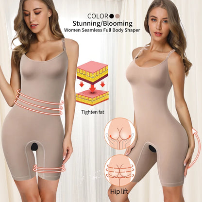 Women's Full Body Shaper with Enhanced Tummy Control and Waist Training - Shapewear Bodysuit and Thigh Slimming Corset