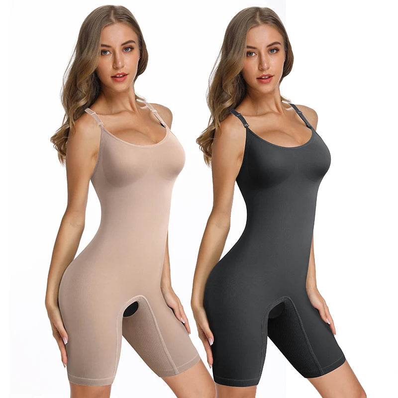 Women's Full Body Shaper with Enhanced Tummy Control and Waist Training - Shapewear Bodysuit and Thigh Slimming Corset