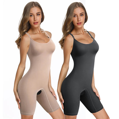Women's Full Body Shaper with Enhanced Tummy Control and Waist Training - Shapewear Bodysuit and Thigh Slimming Corset