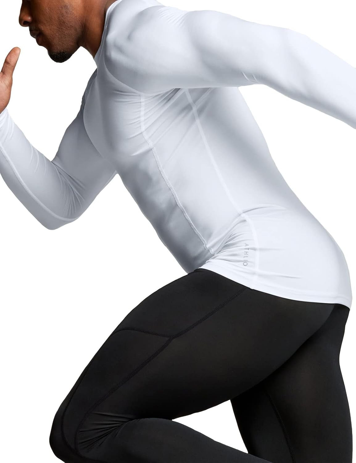 Men's Long Sleeve Compression Shirt with UPF 50+ Protection for Water Sports and Athletic Performance