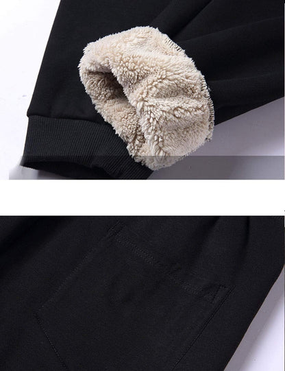 Men's Thermal Fleece Jogger Pants with Sherpa Lining for Enhanced Winter Comfort