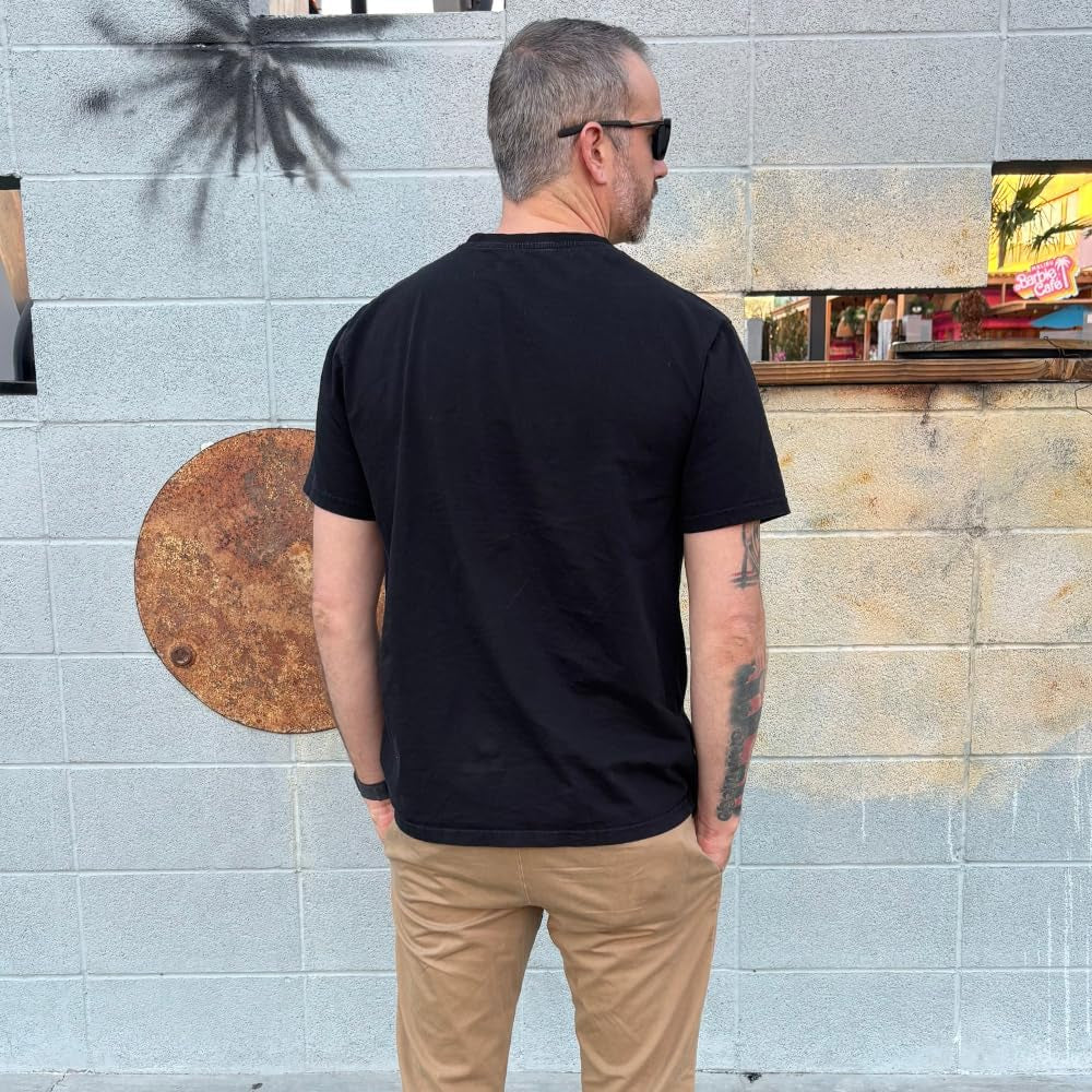 Mens Organic T Shirt Black | Fair Trade T-Shirt | Cotton | Eco Friendly | Plain Black