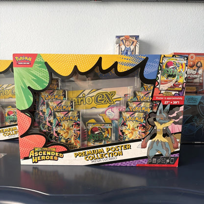 Pokemon TCG Ascended Heroes Premium Poster Collection Mega Lucario EX in HAND