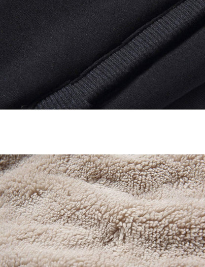 Men's Thermal Fleece Jogger Pants with Sherpa Lining for Enhanced Winter Comfort