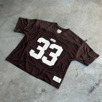 Y2K Retro Quick-Dry Breathable Mesh T-Shirt for Men and Women - Oversized Unisex Football Training and Casual Wear