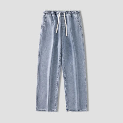 Korean Autumn Fashion Y2K Classic Baggy Wide Leg Jeans for Men - 2026 Hip Hop Streetwear Casual Pants