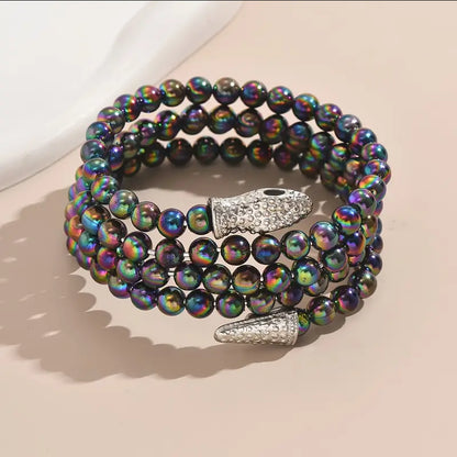 Adjustable Gothic-Inspired Snake Necklace and Bracelet Set