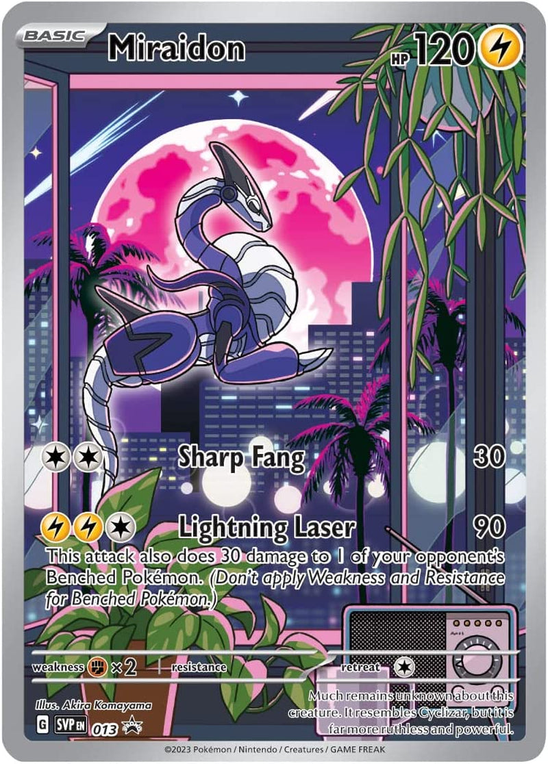 TCG: Scarlet and Violet Elite Trainer Box - Miraidon Purple (1 Full Art Promo Card, 9 Boosters and Premium Accessories)