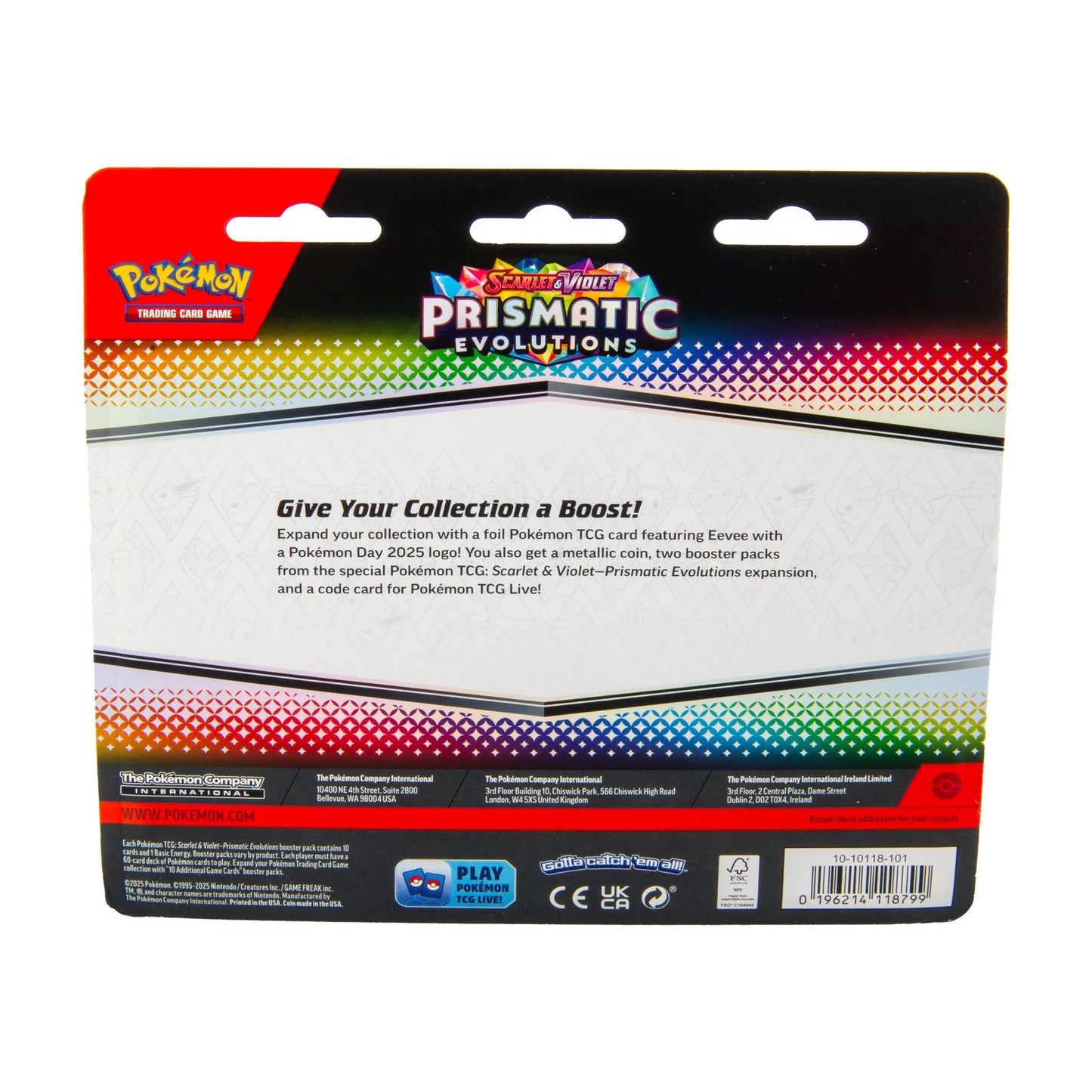 Pokemon Trading Card Games Scarlett & Violet Prismatic Evolution 2Pk Blister 24Ct