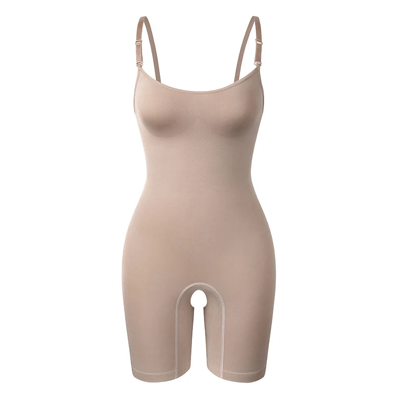 Women's Full Body Shaper with Enhanced Tummy Control and Waist Training - Shapewear Bodysuit and Thigh Slimming Corset