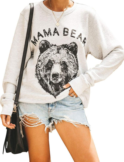 Women's Long Sleeve Graphic Crewneck Sweatshirt - Soft and Relaxed Fit for Autumn