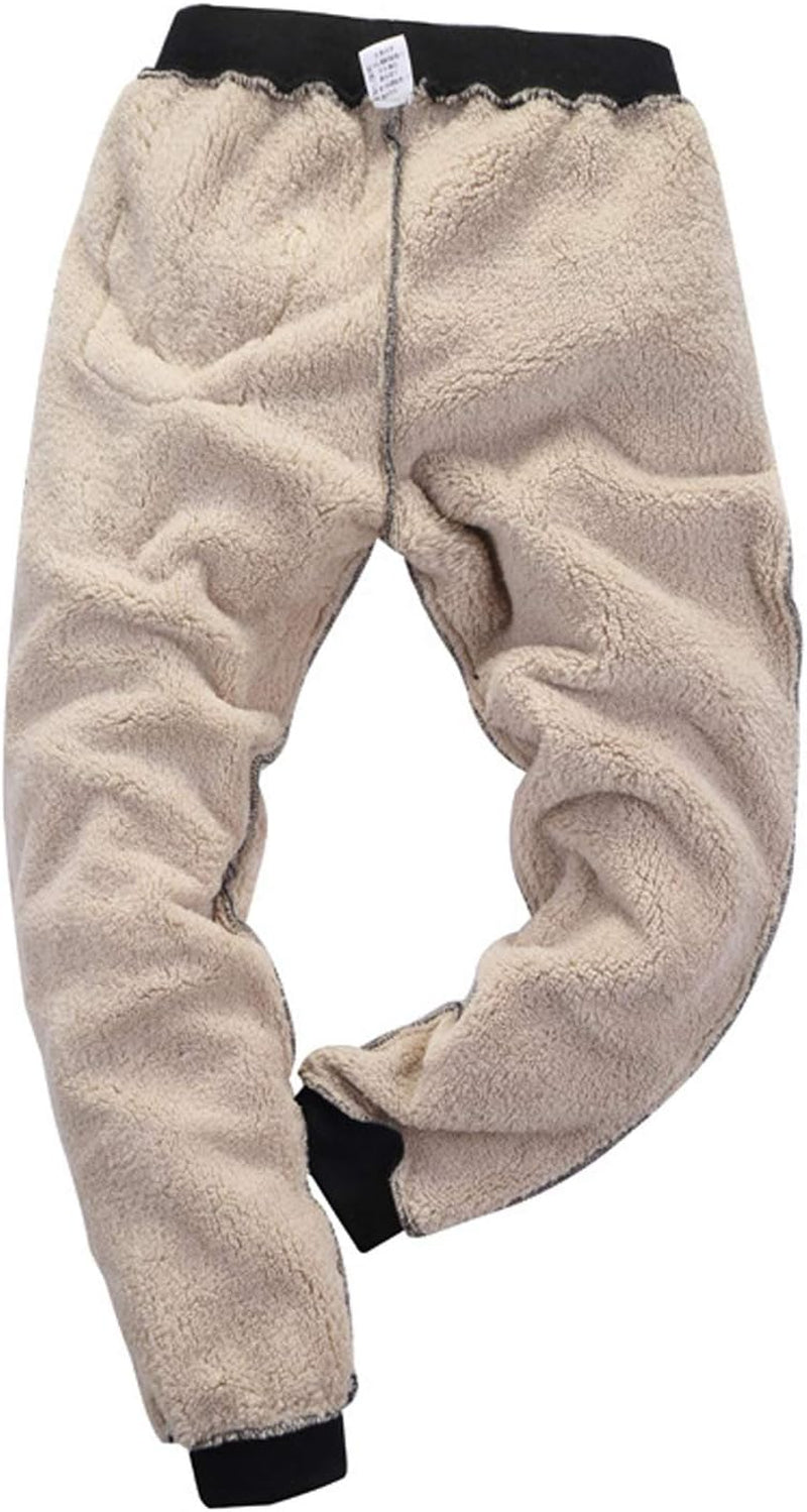 Men's Thermal Fleece Jogger Pants with Sherpa Lining for Enhanced Winter Comfort