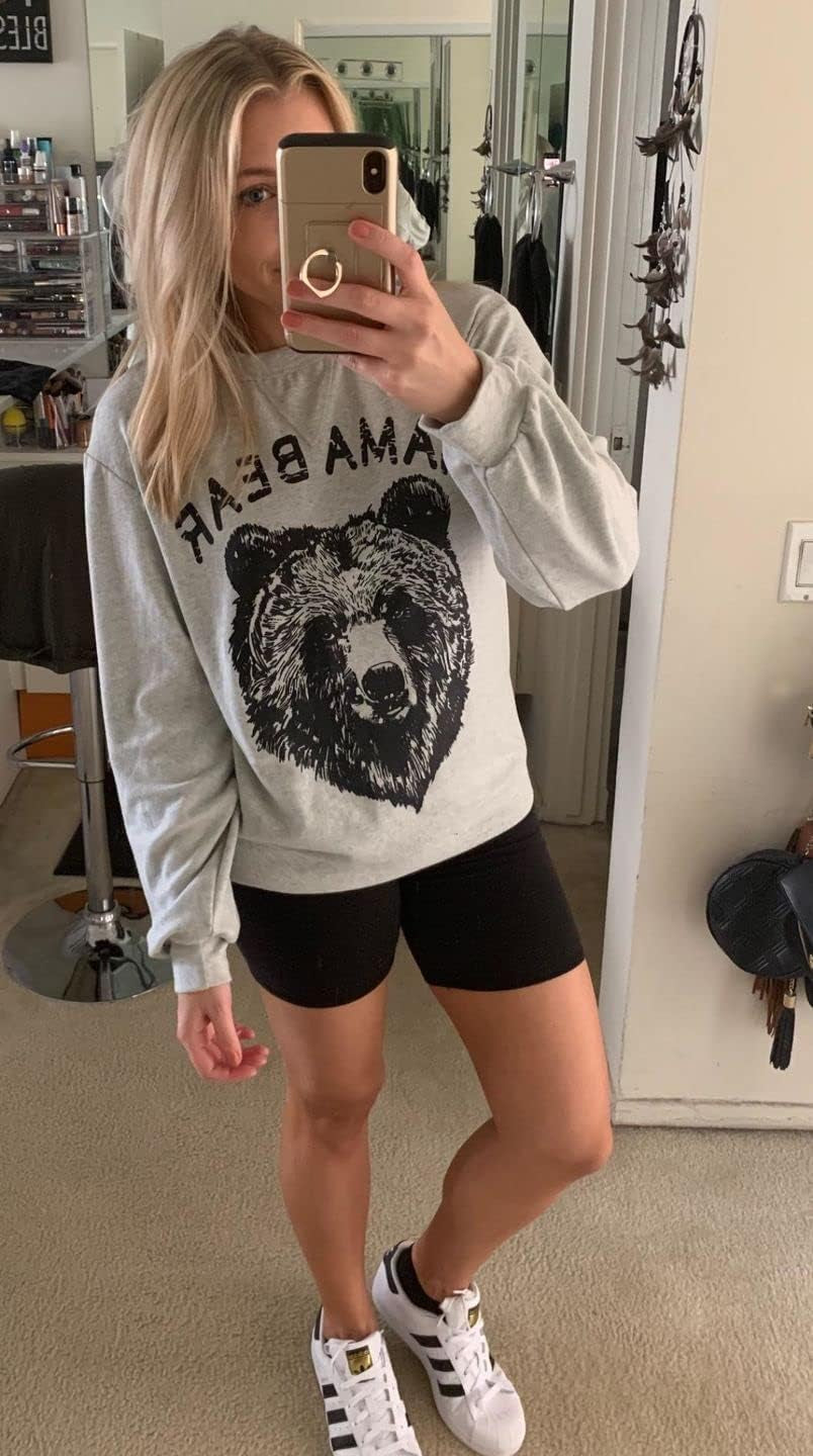 Women's Long Sleeve Graphic Crewneck Sweatshirt - Soft and Relaxed Fit for Autumn