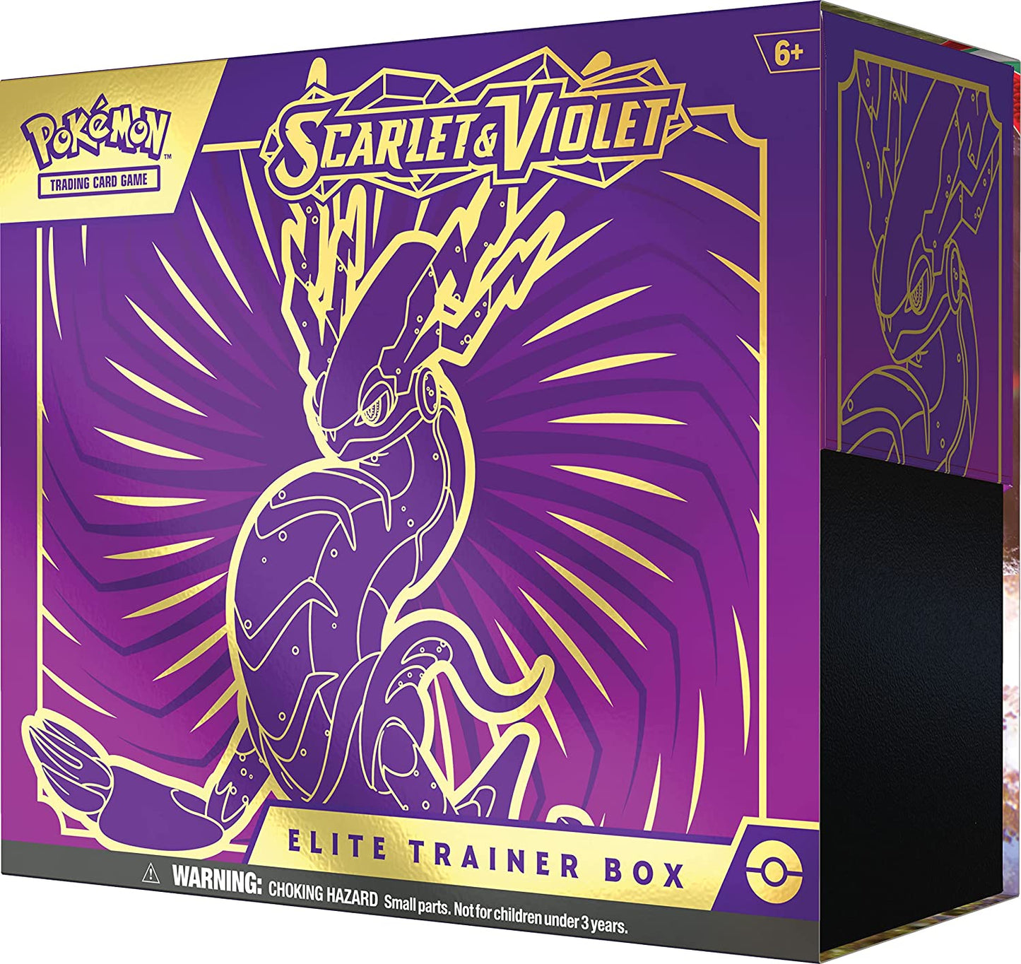 TCG: Scarlet and Violet Elite Trainer Box - Miraidon Purple (1 Full Art Promo Card, 9 Boosters and Premium Accessories)