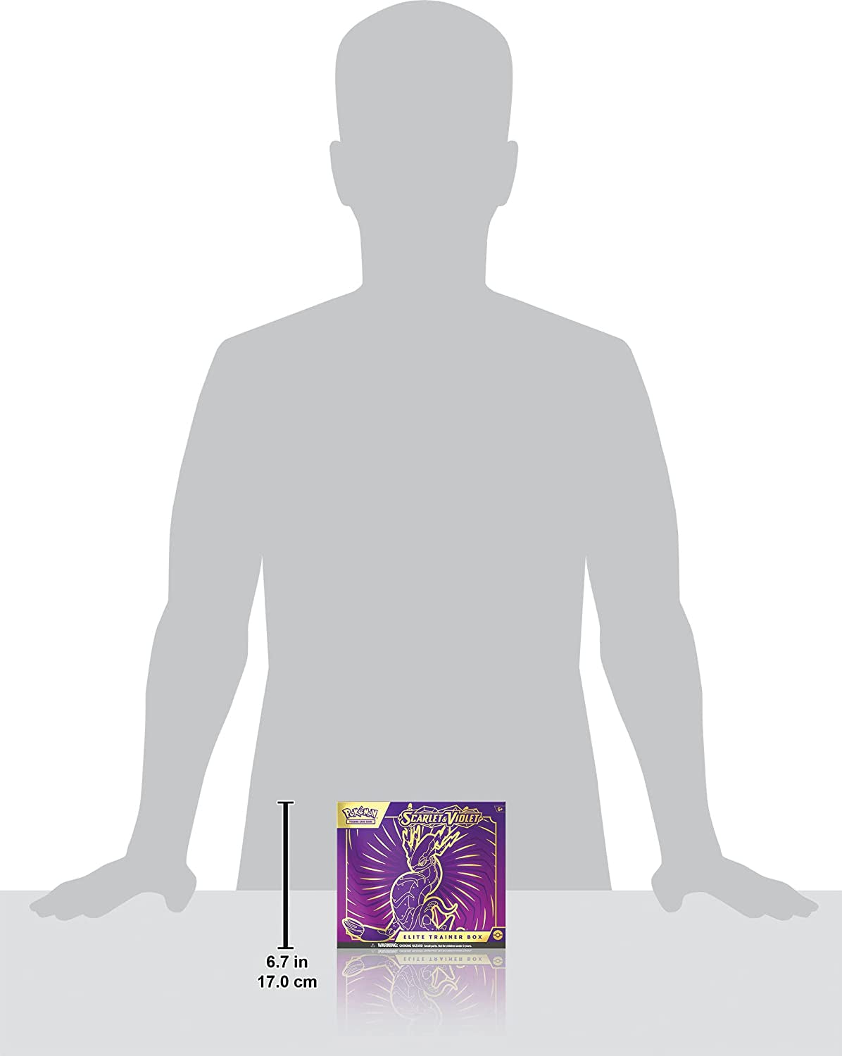 TCG: Scarlet and Violet Elite Trainer Box - Miraidon Purple (1 Full Art Promo Card, 9 Boosters and Premium Accessories)