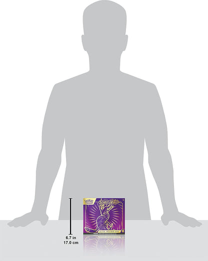 TCG: Scarlet and Violet Elite Trainer Box - Miraidon Purple (1 Full Art Promo Card, 9 Boosters and Premium Accessories)