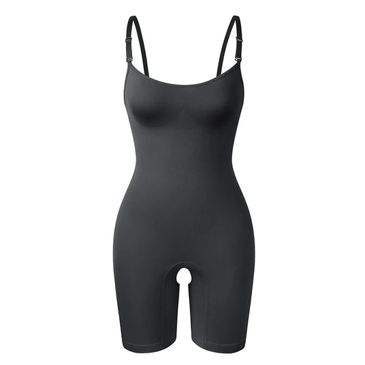 Women's Full Body Shaper with Enhanced Tummy Control and Waist Training - Shapewear Bodysuit and Thigh Slimming Corset